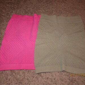 Stylish Pink and Tan Women Skirts lot BCBG xs